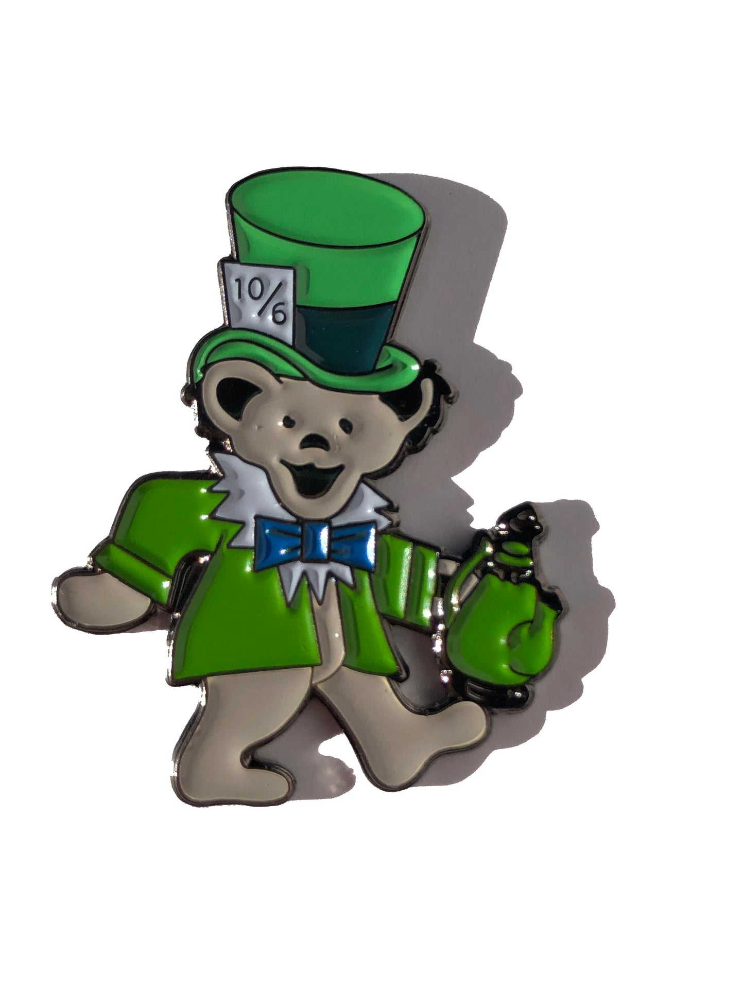 Irish Mad Hatter Grateful Marching Bear Pin