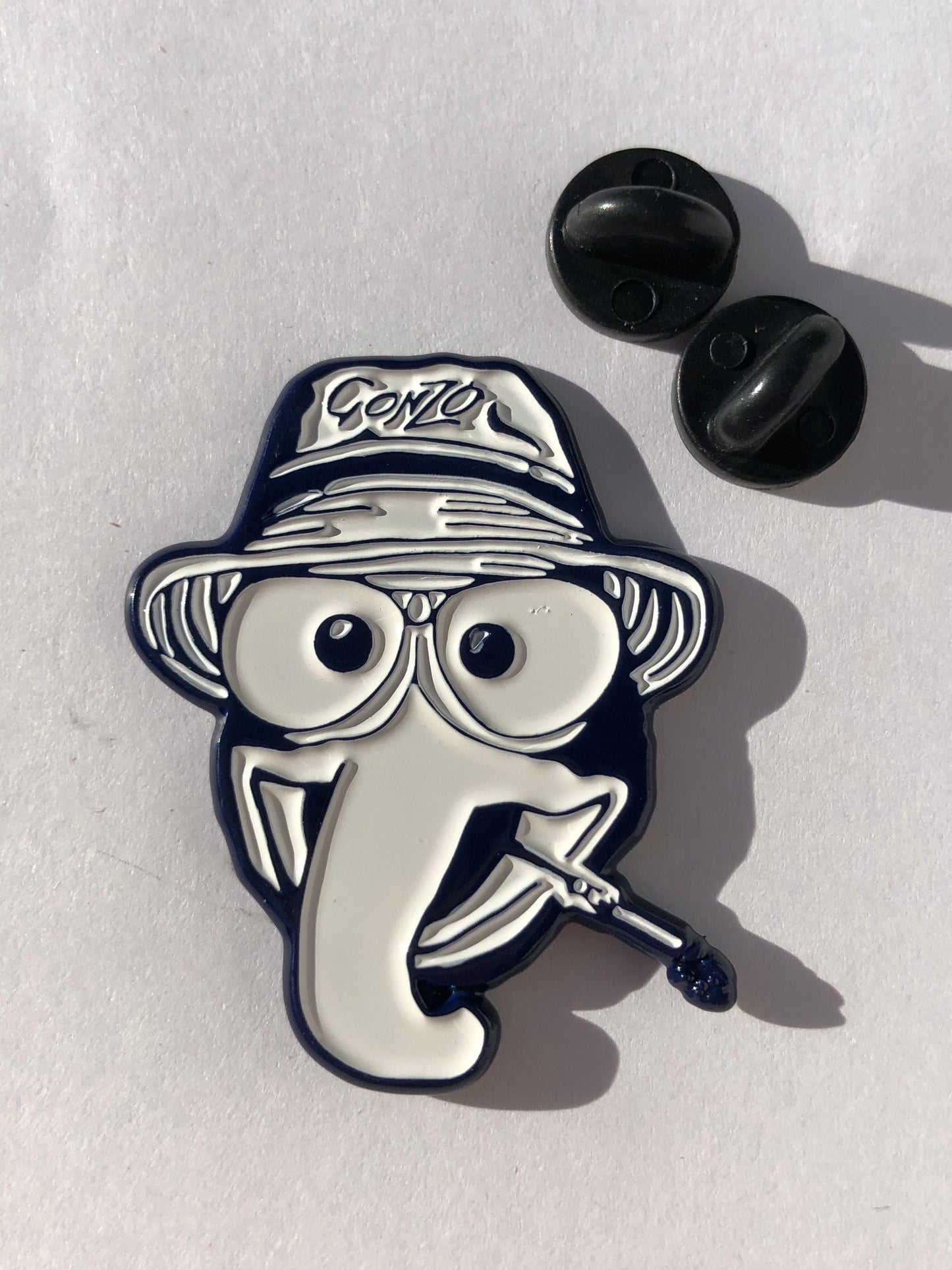 Gonzo Hunter S Thompson Blue Pin