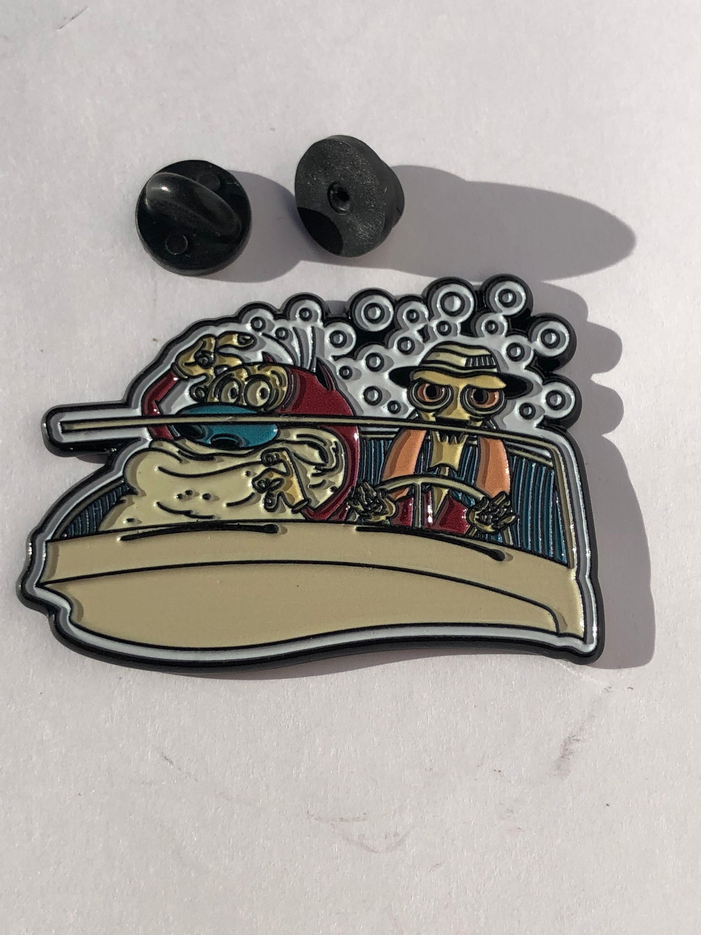 R&S Fear and Loathing Bats Hunter Thompson Pin