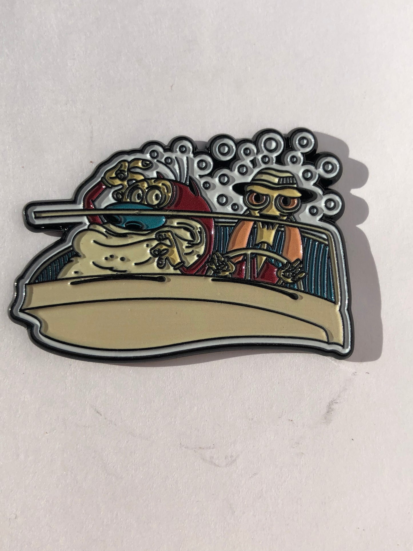 R&S Fear and Loathing Bats Hunter Thompson Pin