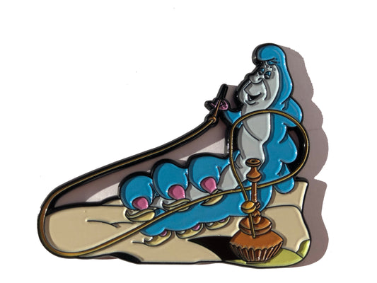 Hookah Smoking Caterpillar Pin