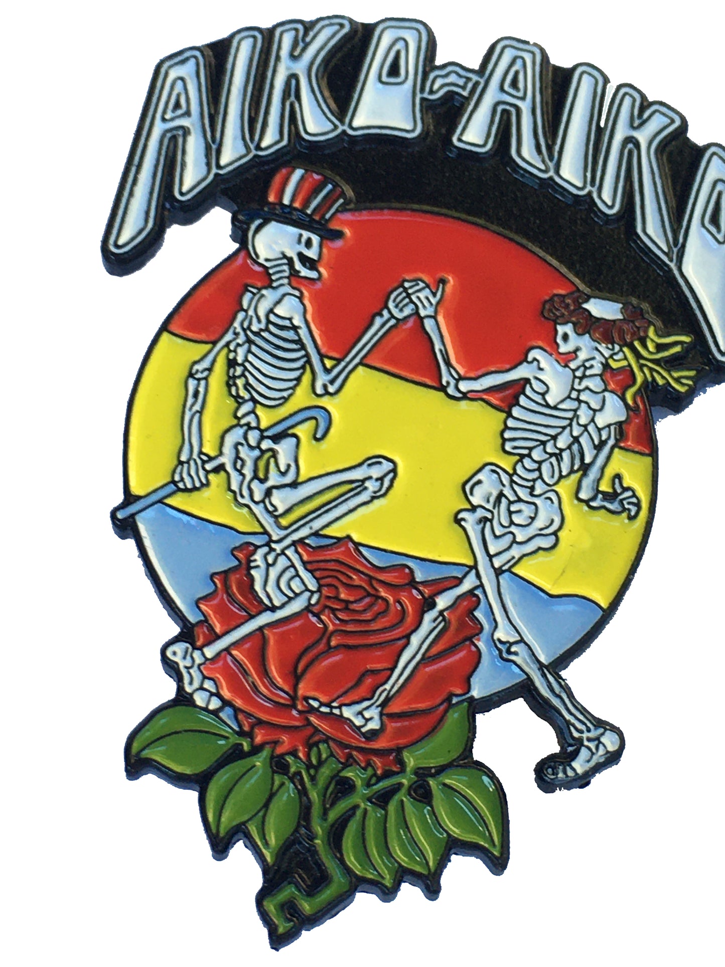 Aiko-Aiko Dancing Grateful Skeletons Pin