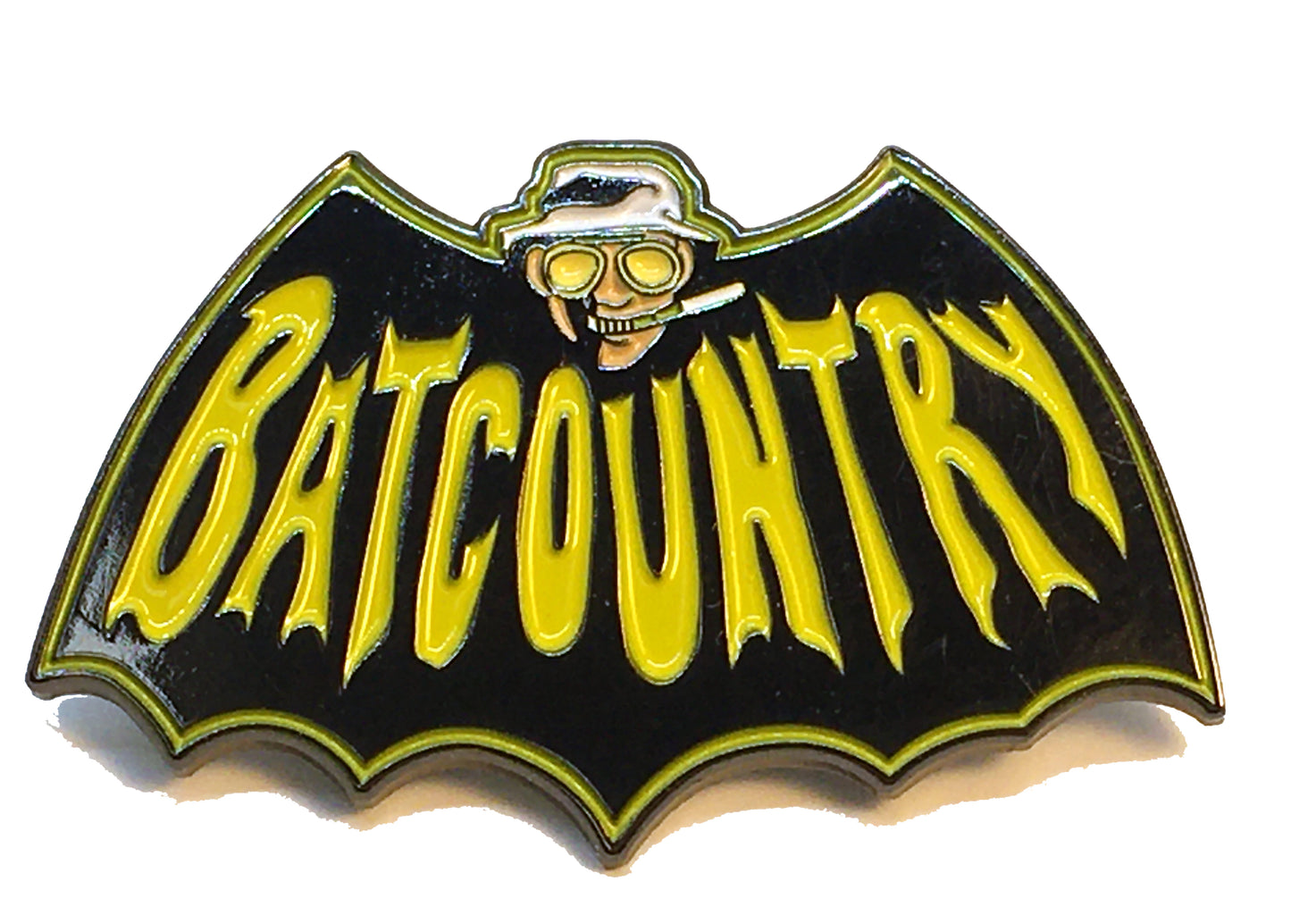 Bat Country Bat man Cape Hunter Thompson Pin
