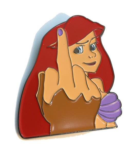 Ariel Flipping Bird Pin