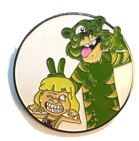 He-Battle Cat Calvin Hobbes Pin