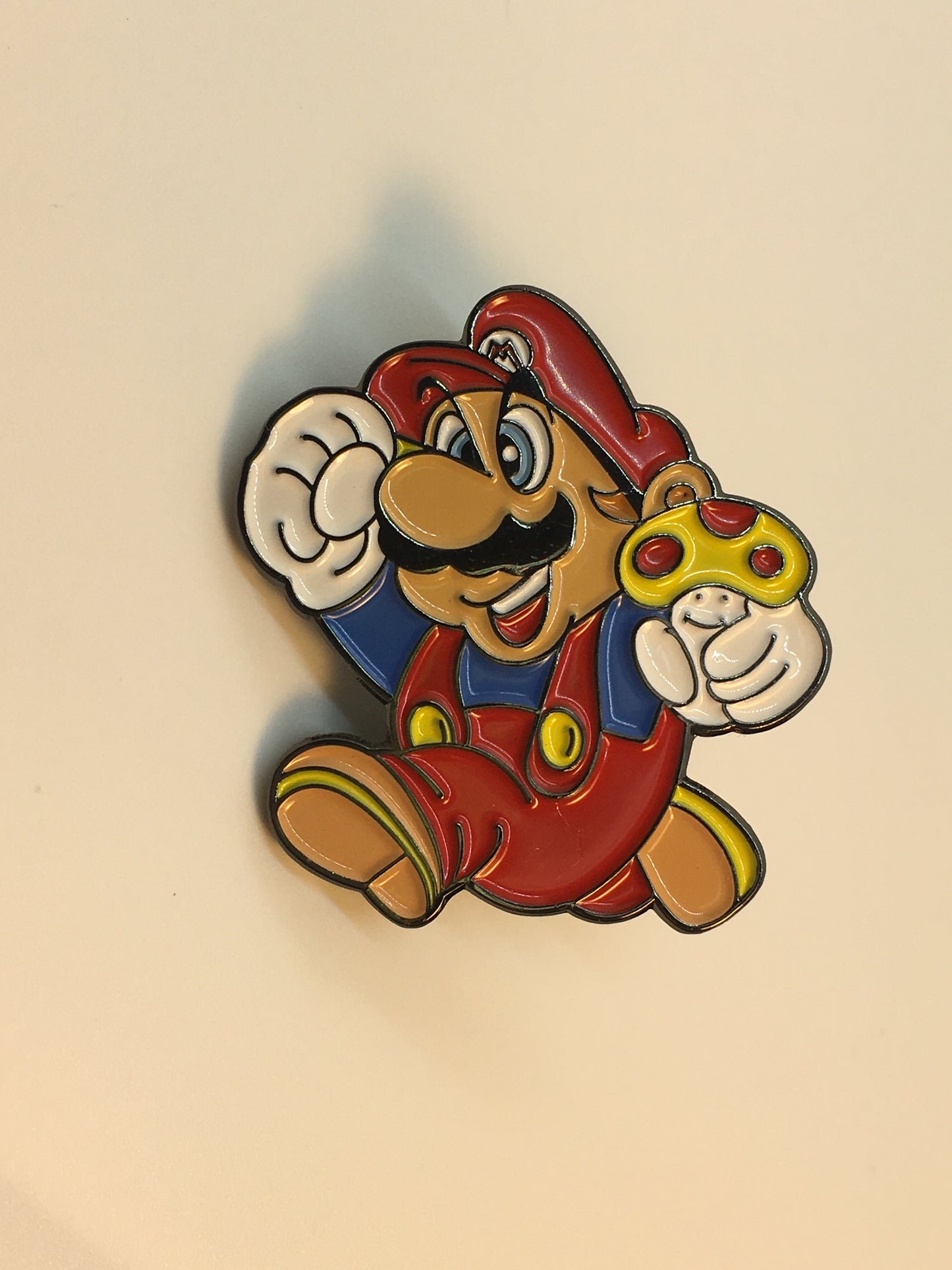 Mario Jumping with Mushroom Pin
