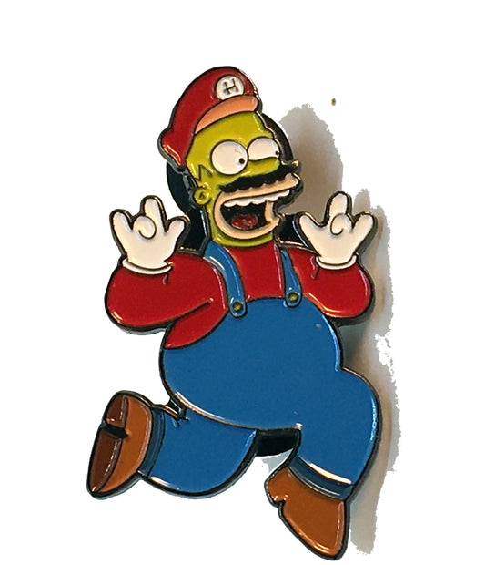 Homer Mario Jumps Pin