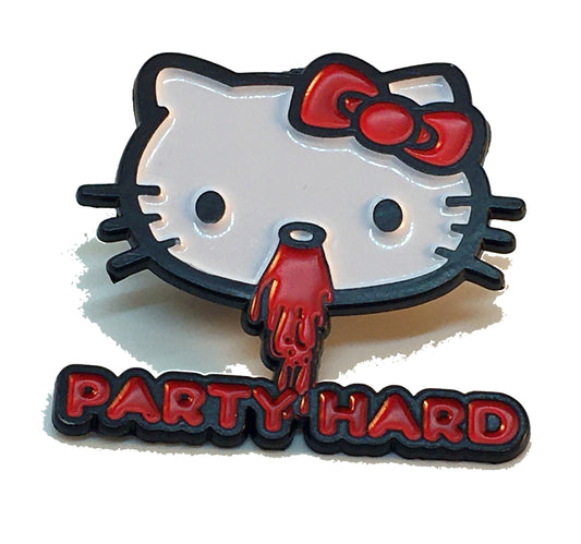 Party Hard Kitty Pin