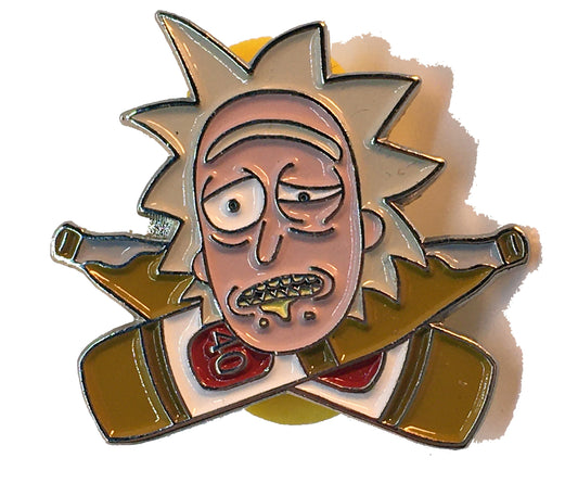 R&M Rick Beer Bottles Pin