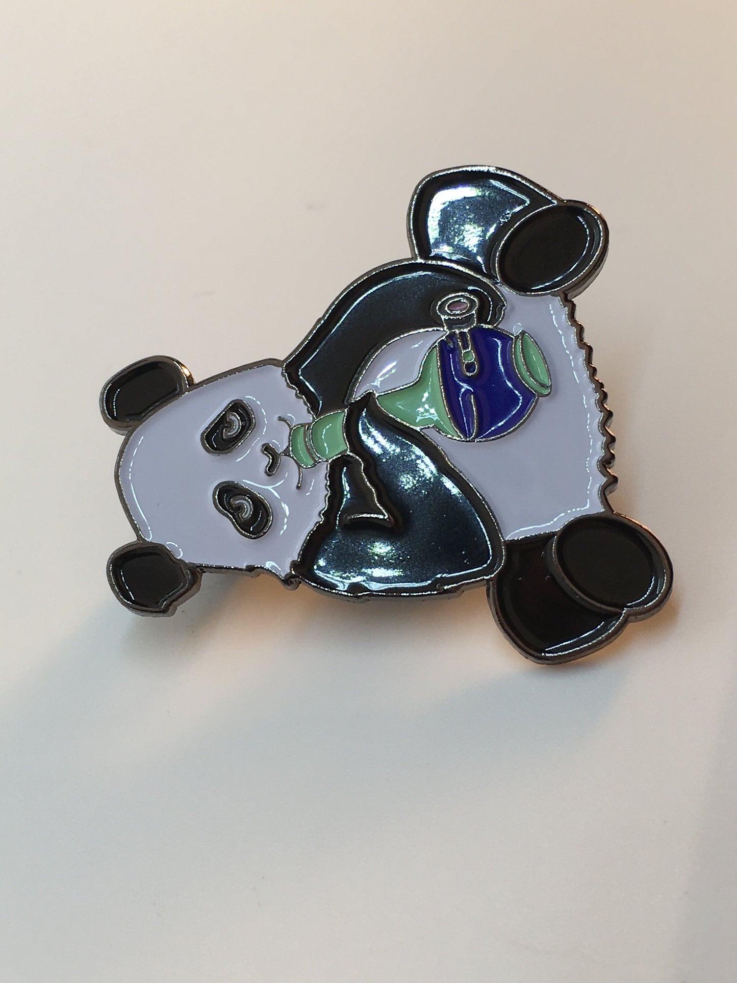 Panda Smoking Bong Pin