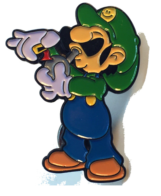 Mario Smokes Pipe Pin