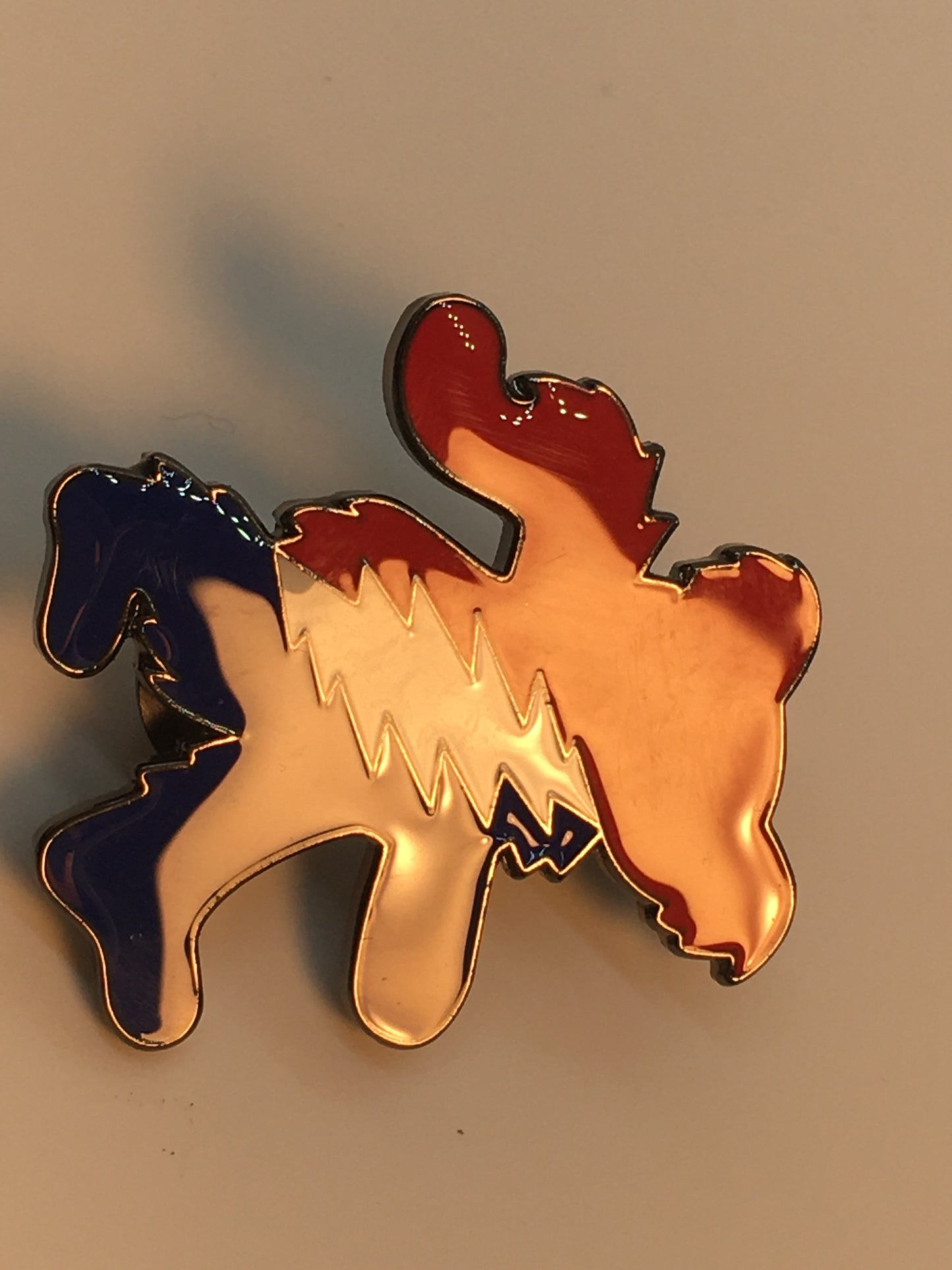 Patriotic Grateful Marching Bear Pin