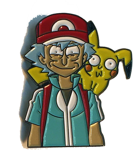 Rick as Ash w Pika Poke Pin