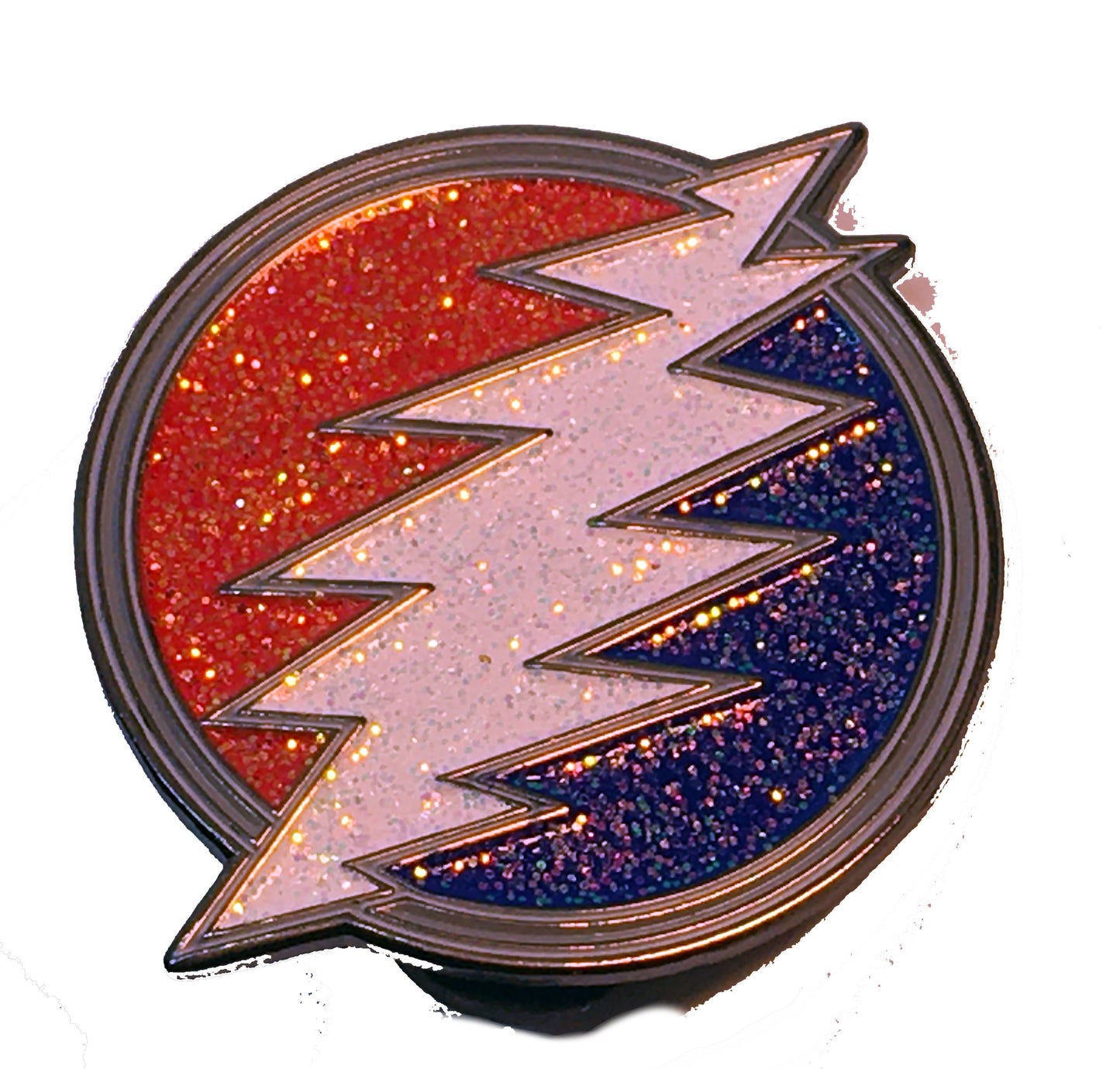 Dead and Friends Glitter Bolt Pin