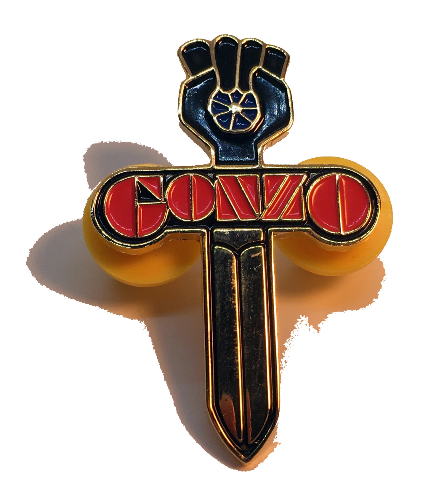 Gonzo Fist Knife Hunter S Thompson Pin