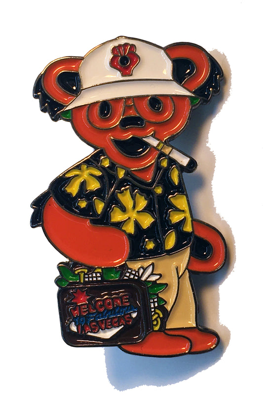 Hunter S Thompson Grateful Bear Pin