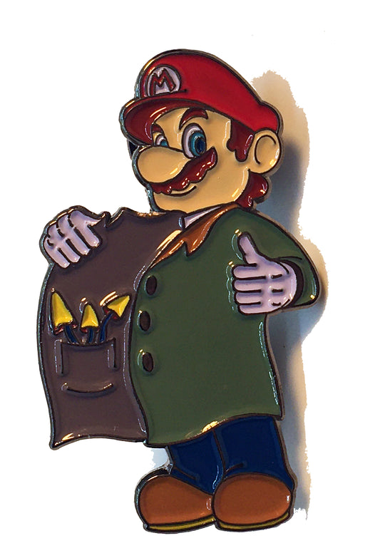 Dealer Mario Mushrooms Pin