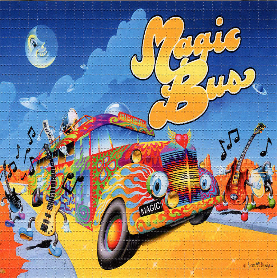 Magic Dancing Furthur Bus LSD blotter art print