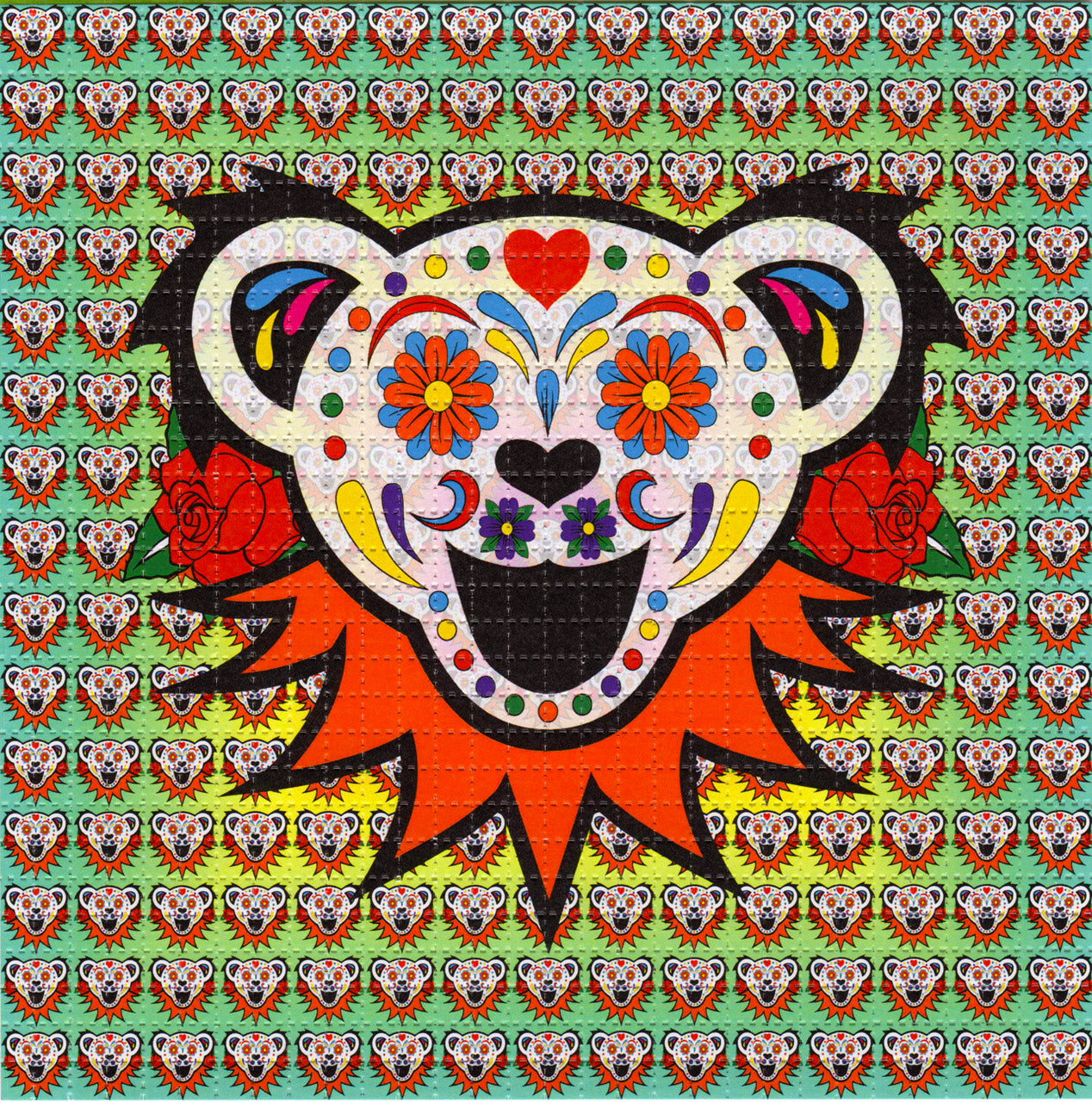 Honey Bear LSD blotter art print