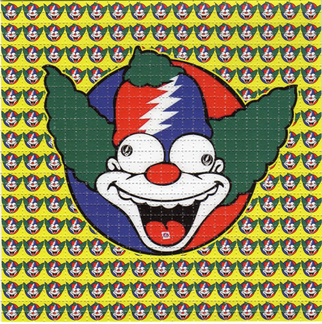 Trippy The Crusty Tabs Clown LSD blotter art print