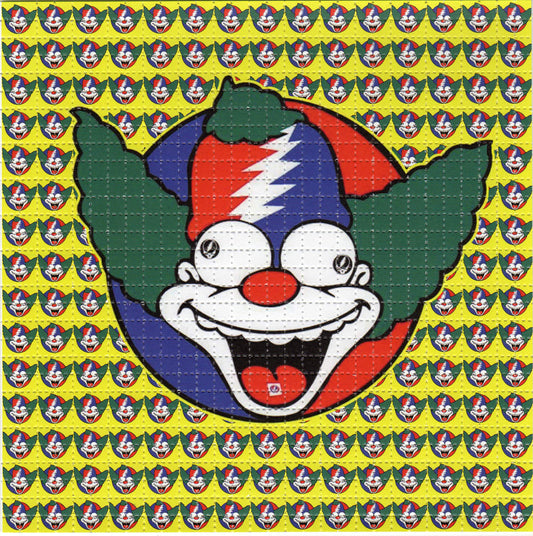 Trippy The Crusty Tabs Clown LSD blotter art print