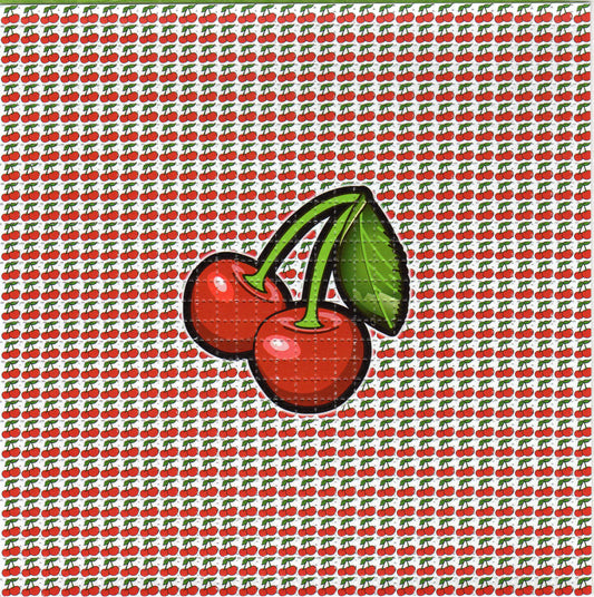 Cherries LSD blotter art print