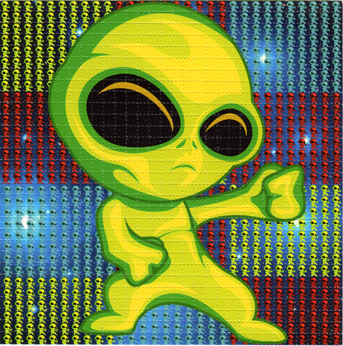 Big Alien LSD blotter art print