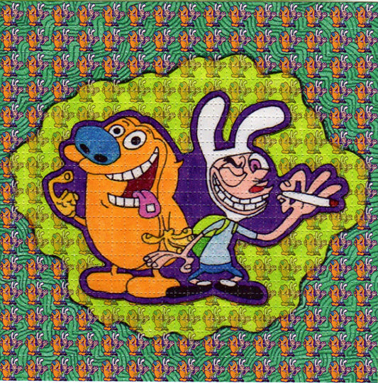 Renny Joint and Stimpy Tabs LSD blotter art print