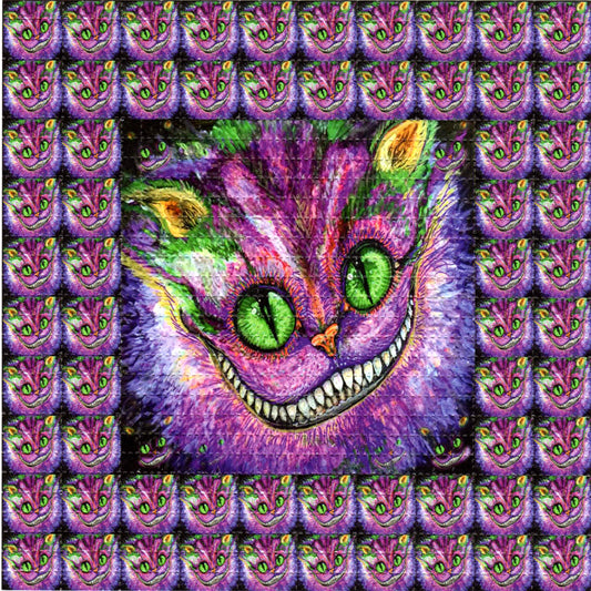 Cheshire Grin LSD blotter art print