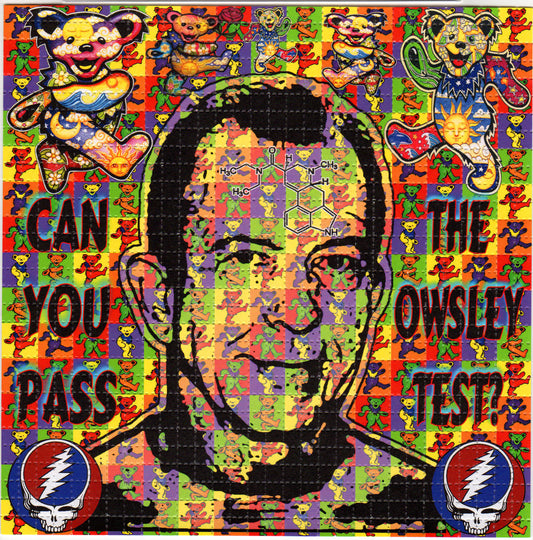 Owsley Stanley LSD blotter art print