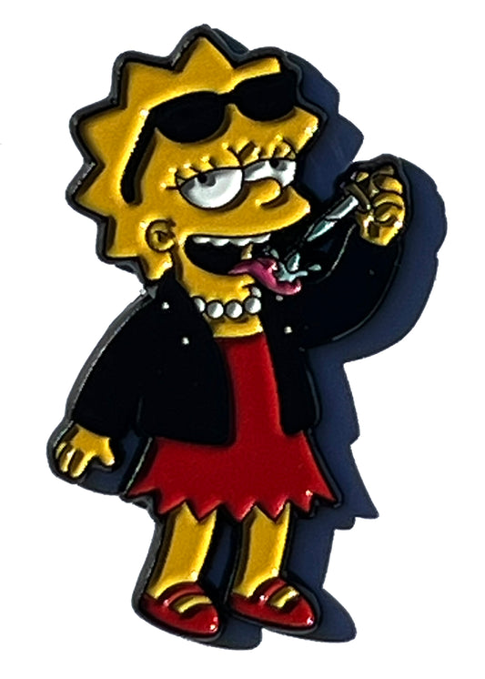 Cool Lisa Simpson Acid Dropper Pin
