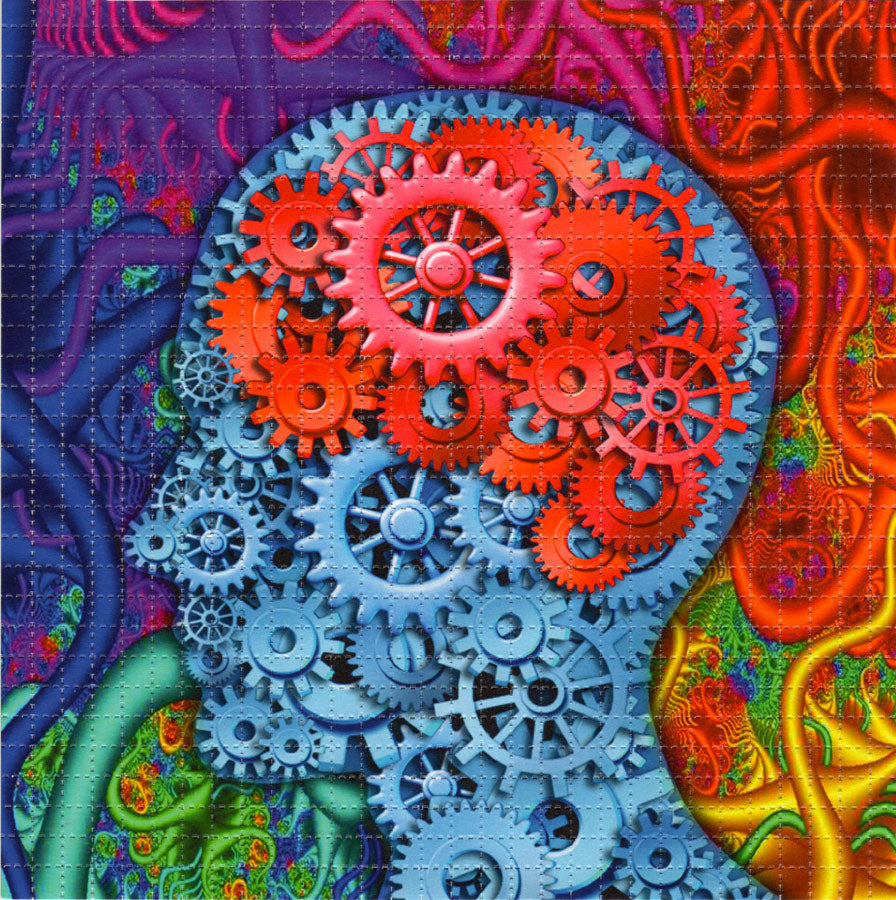 How My Mind Works LSD blotter art print