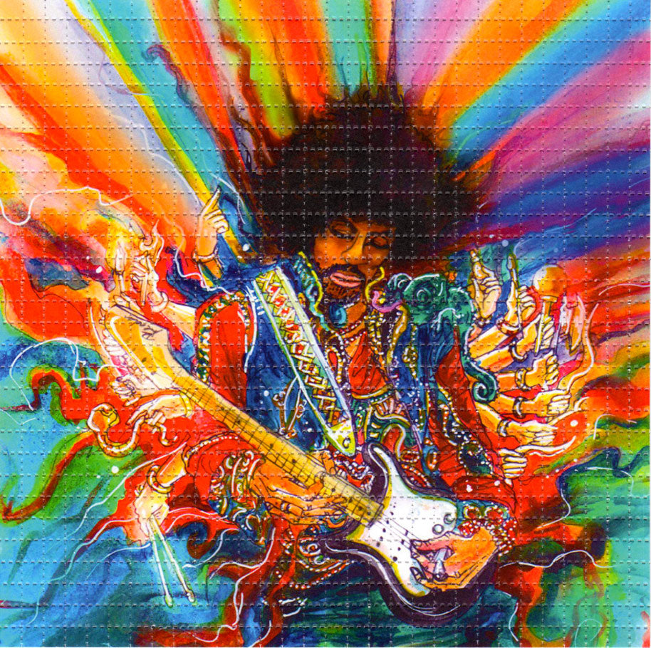 Hendrix Hallucination LSD blotter art print