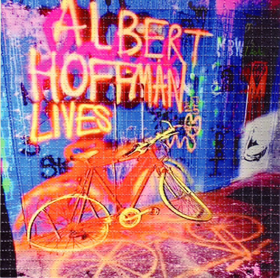 Albert Hoffman Lives LSD blotter art print