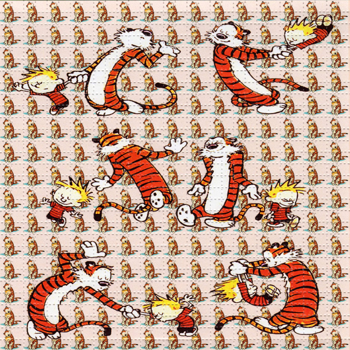Calvin Tripping Dance Hobbes LSD blotter art print