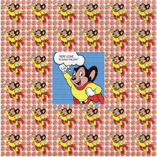 Here I am to Save The Day Mouse LSD blotter art print