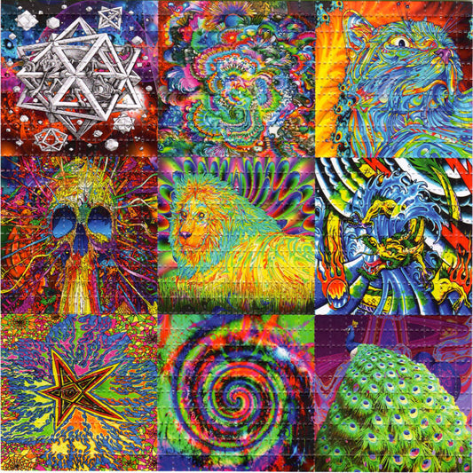 Creatures X9  LSD blotter art print