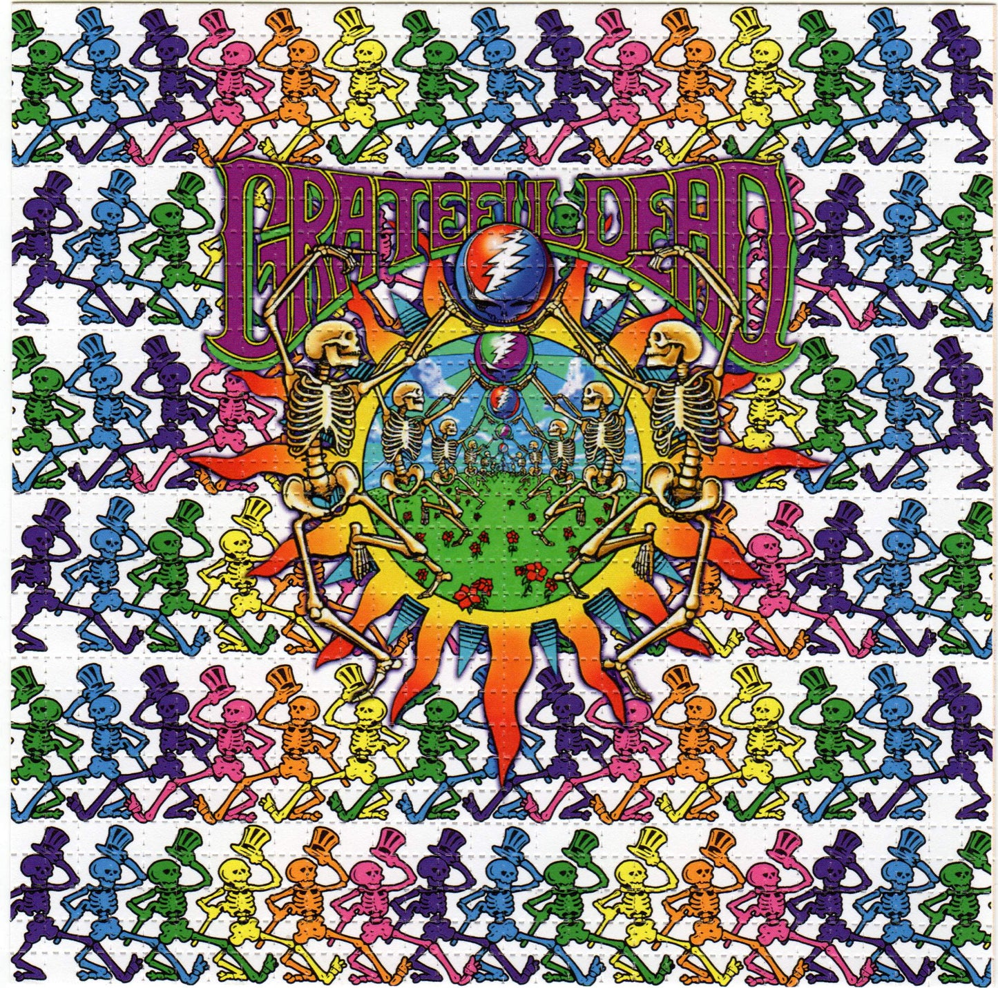 Grateful Skeletons LSD blotter art print