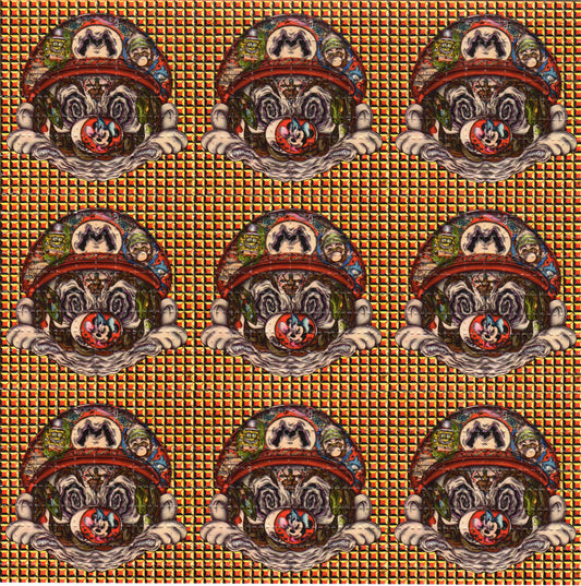 Super Duper Trippy Mario LSD blotter art print