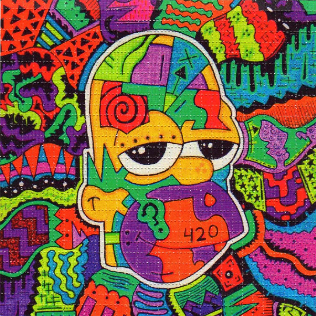 Homer by Areh LSD blotter art print