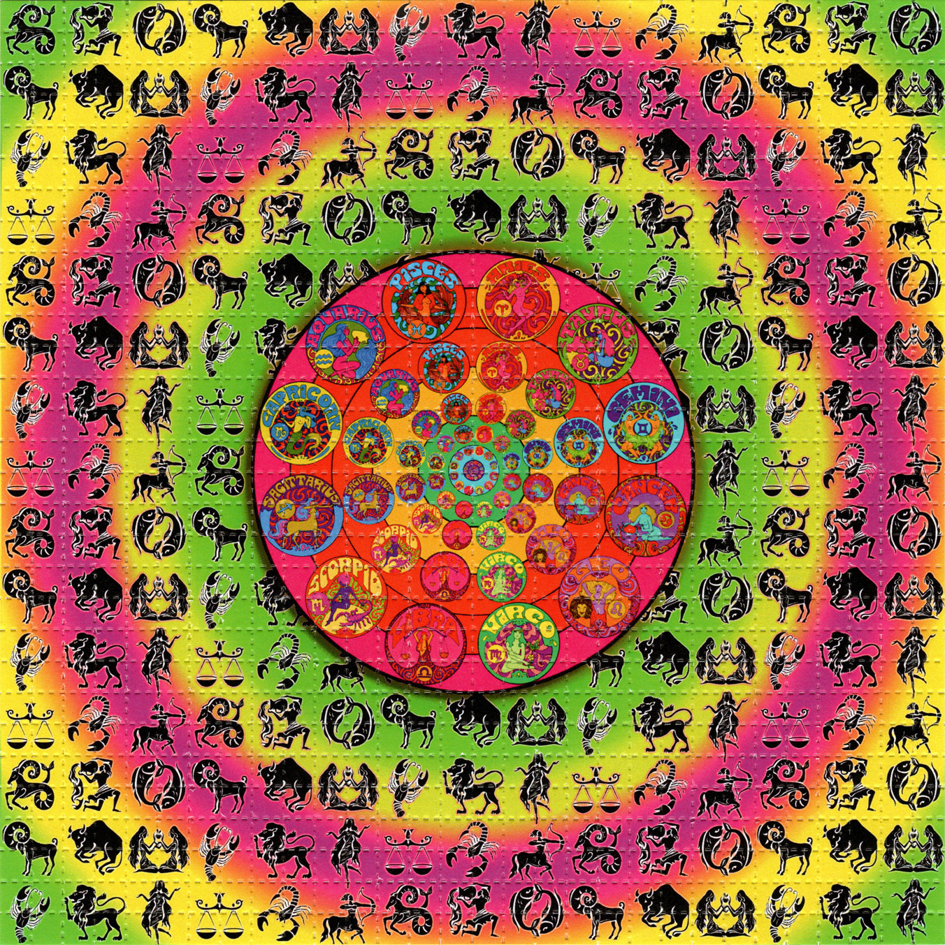 Zodiac LSD blotter art print