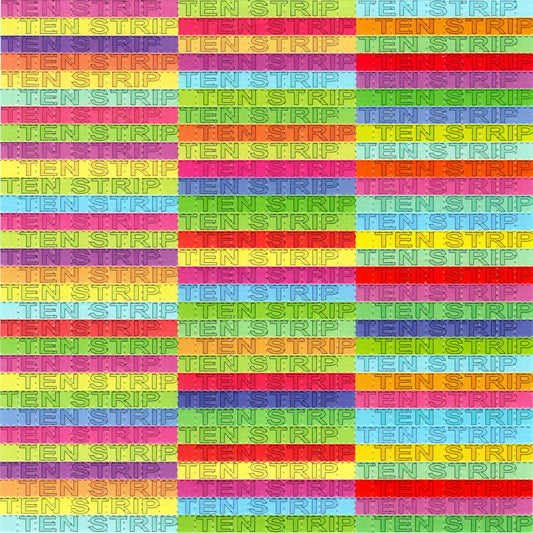 Ten Strip LSD blotter art print