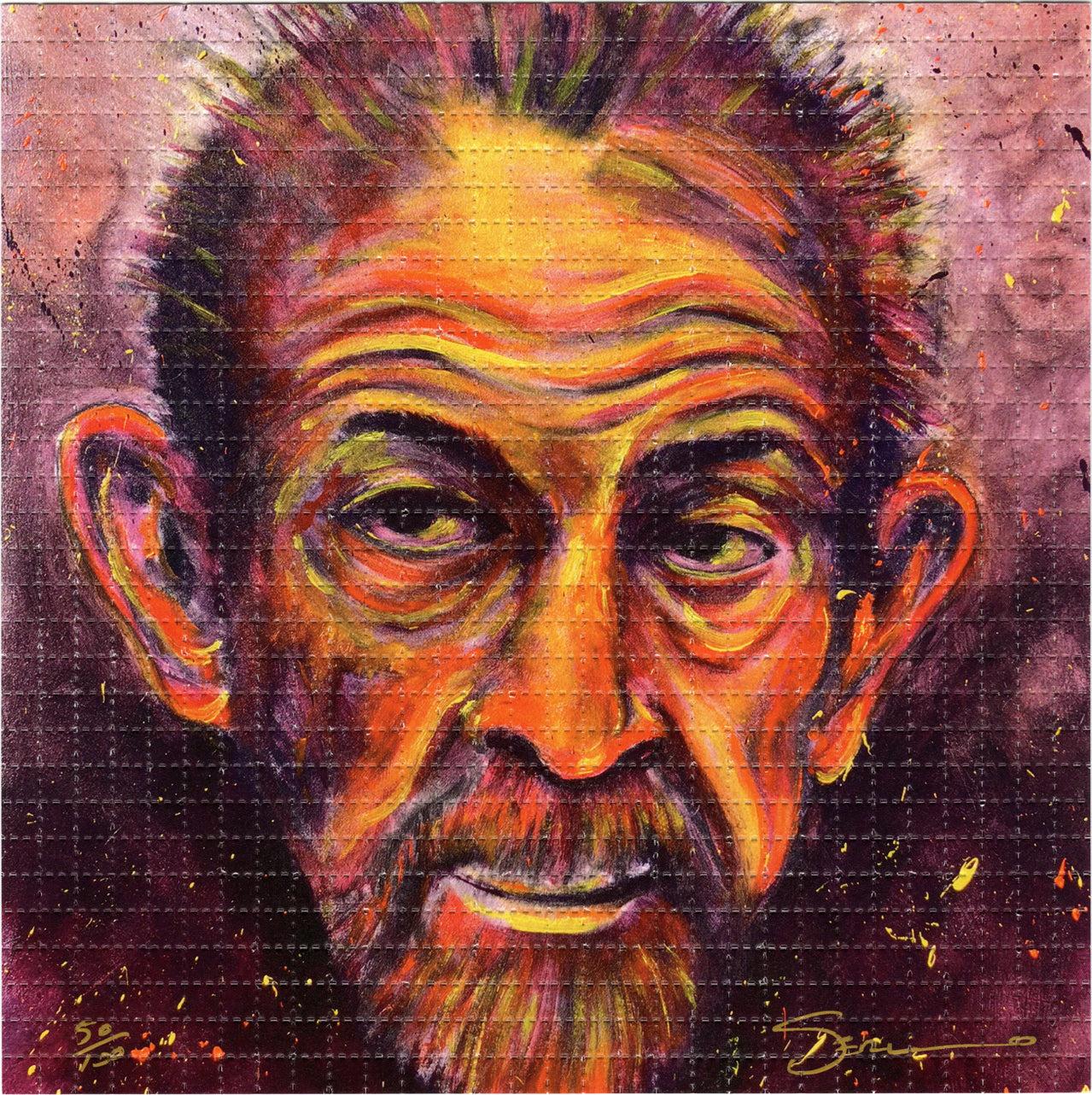 Owsley Stanley by Mark Serlo Limited Edition LSD blotter art print