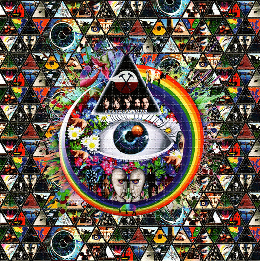 Floyd Collage LSD blotter art print