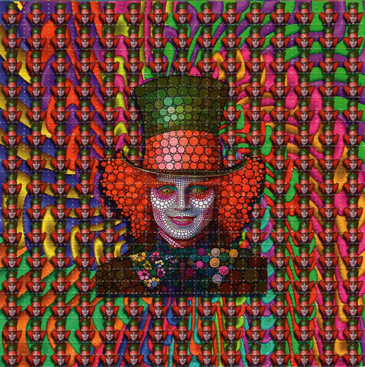 Mad Hatter Dots Depp LSD blotter art print
