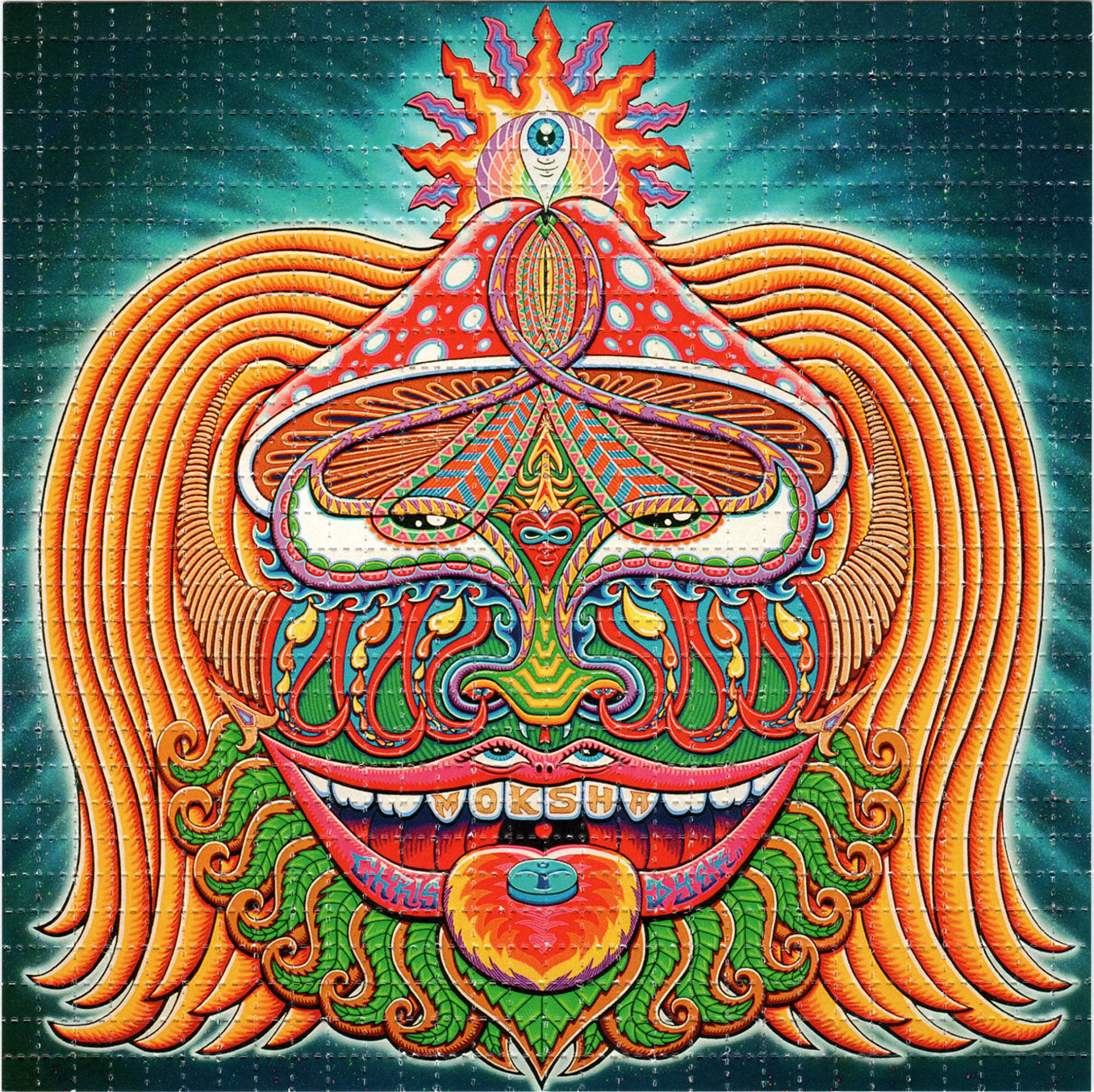 Moksha by Chris Dyer LSD blotter art print