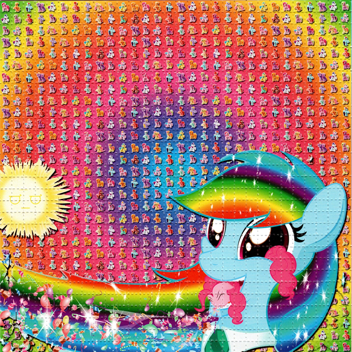 Little Ponies LSD blotter art print