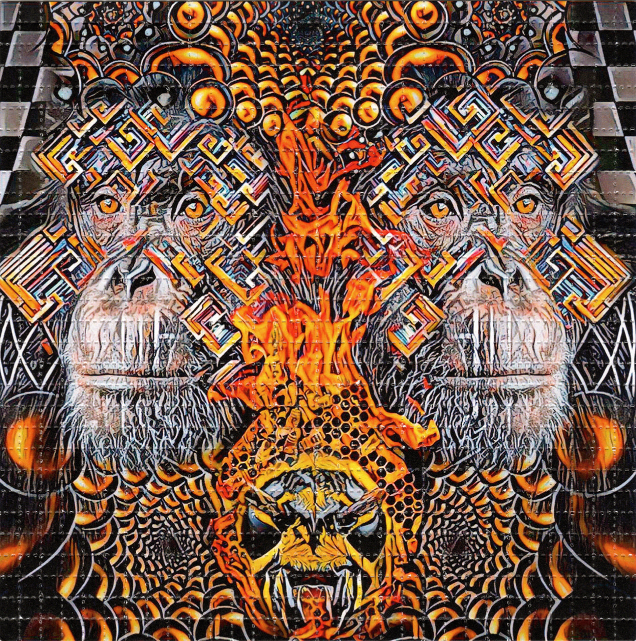 Hot Chimpanzee by Zack Prestage SIGNED Limited Edition LSD blotter art print