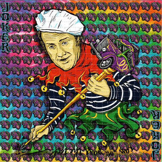 Ken Kesey Joker Card  by Mark Serlo Limited Edition LSD blotter art print