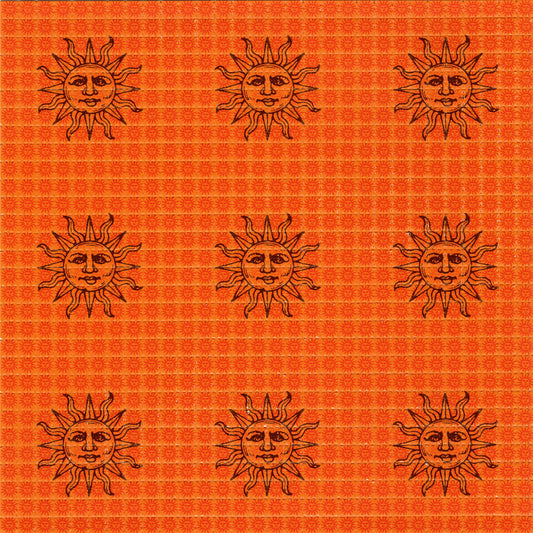 Small Orange Sunshine X9 LSD blotter art print
